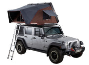 ikamper skycamp 2.0 roof top tent on jeep rubicon open rtt three quarter view