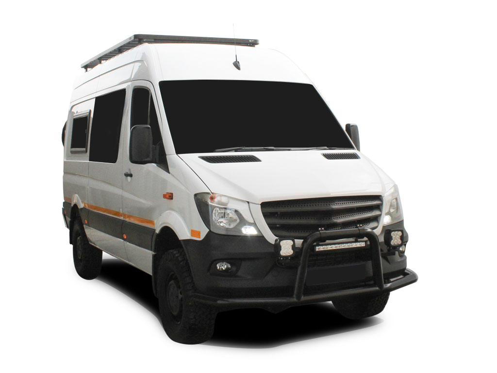 FRONT RUNNER Mercedes Benz Sprinter 144in/170in / L2/L3 / MWB/LWB Wheelbase w/o OEM Tracks (2006-Current) Slimline II Roof Rack Kit